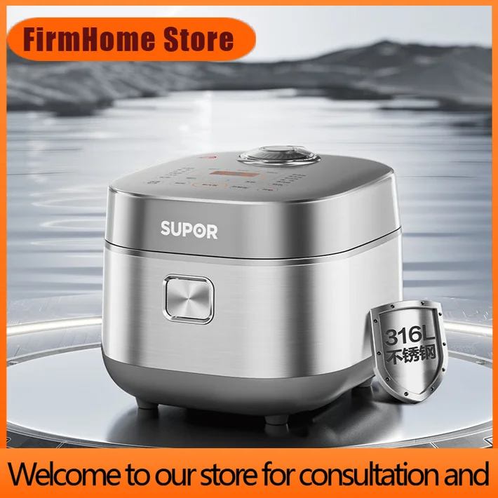 FirmHome StoreSUPOR Electric Rice Cooker, 4L Stainless Steel Non-stick Pan, Multi-functional Rice Cooker For 4-5 People.