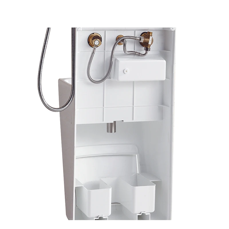 Durable Caravans Integrated Full Bathroom With Shower Tray Base 9-Shaped Basin Sink For Boat Temporary Shelters & Marine RVs