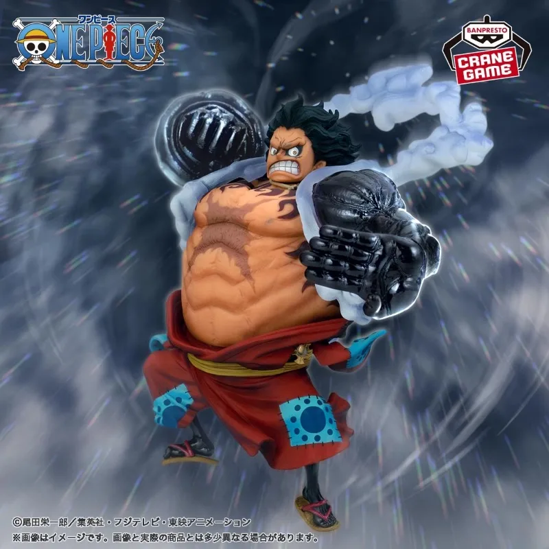 Original BANPRESTO King of Artist KOA One Piece Monkey D Luffy Gear 4 Wano Country Boundman Snakeman Anime Figure PVC Toy Gifts