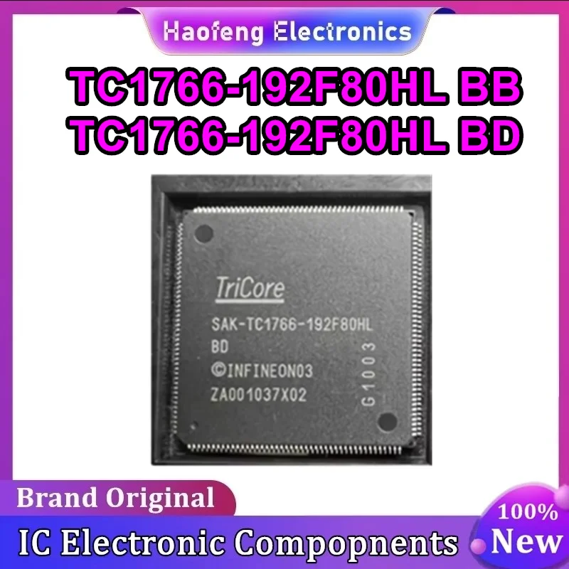 SAK-TC1766-192F80HL BD SAK-TC1766-192F80HL BB 192F80HL LQFP-176 رقاقة لوحة كمبيوتر السيارة في المخزون جديد الأصلي