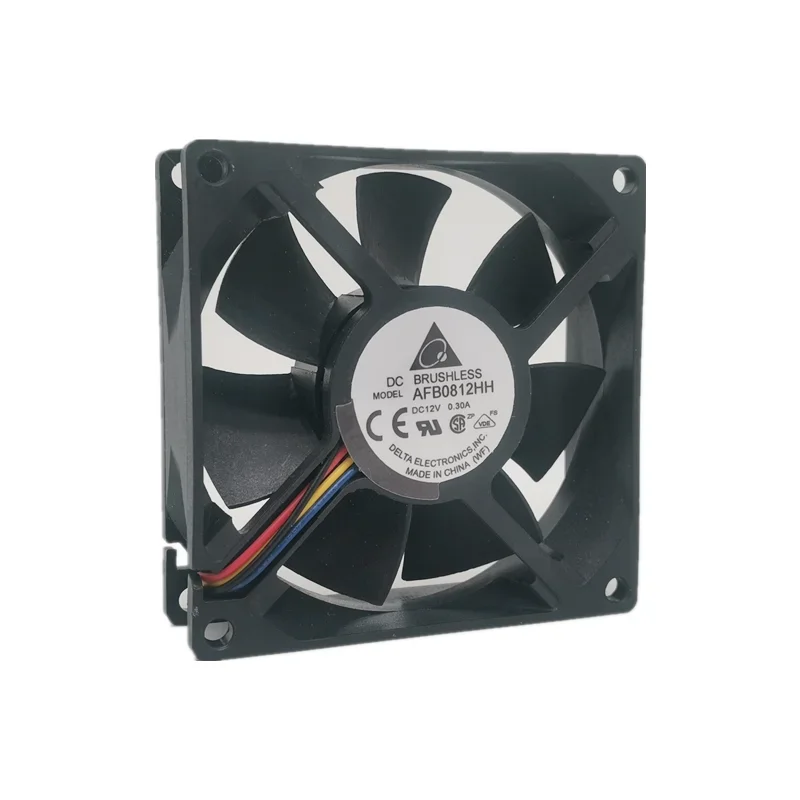 Delta AFB0812HH SM19 Server Cooling Fan DC 12V 0.30A 80x80X25mm 4-Wires 8CM 3 wires 2wires