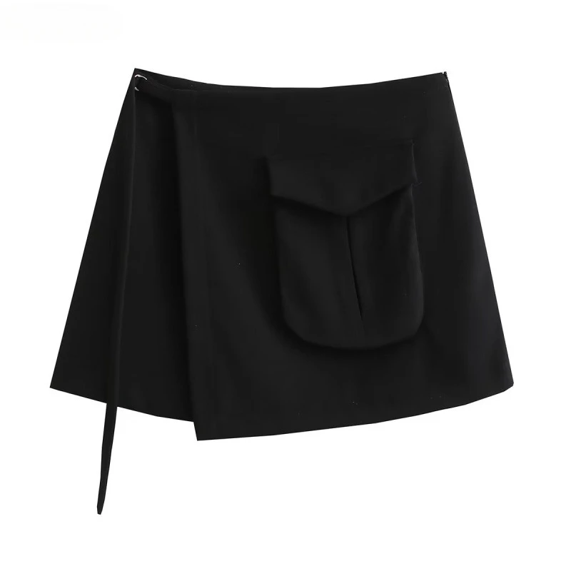 

2024 New Women's Clothing Pocket Decoration Workwear Skirt