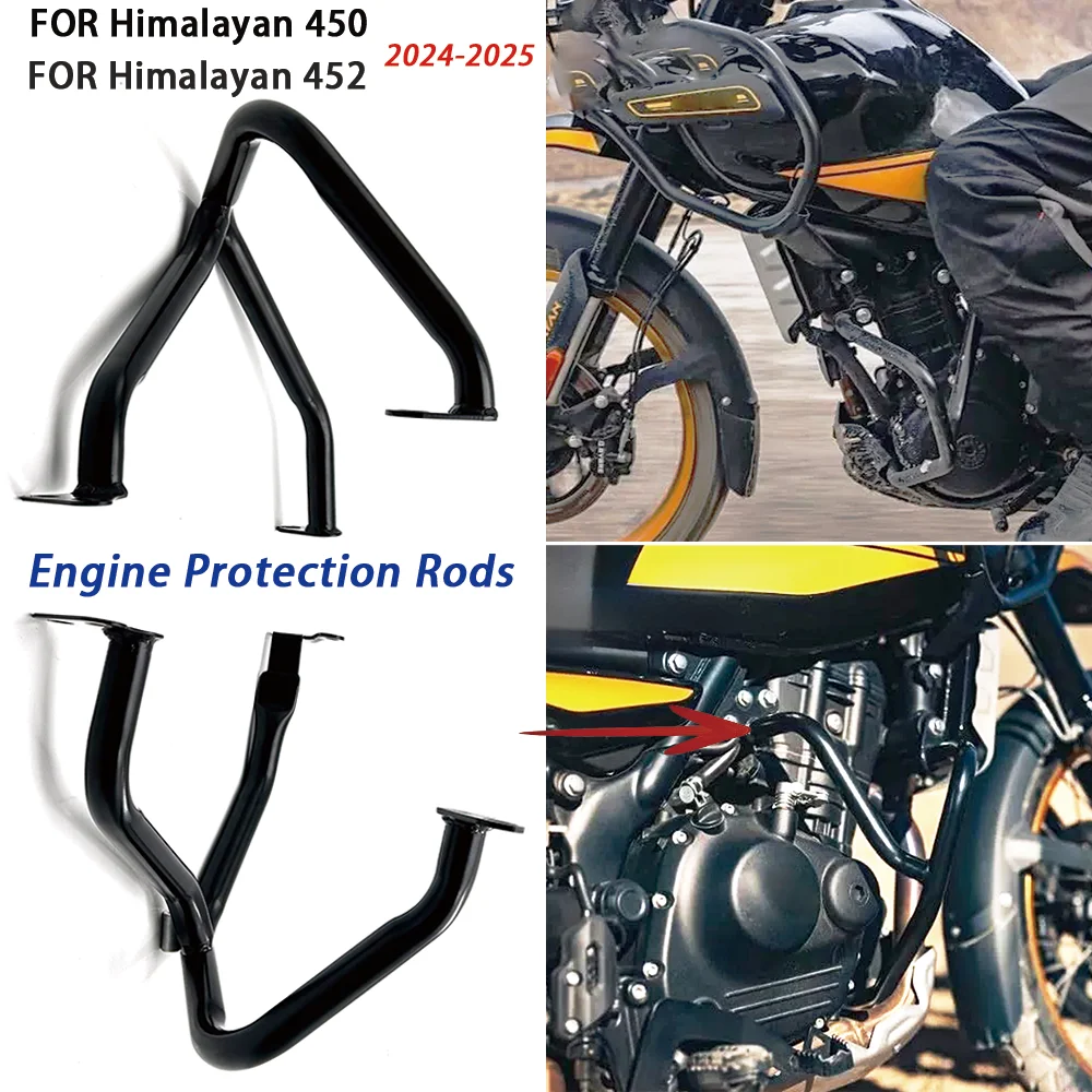 

For Himalayan 450 & Himalayan 452 2024-2025 Motorcycle Highway Bumper Engine Guard Crash Bars Cage Protector Protection New