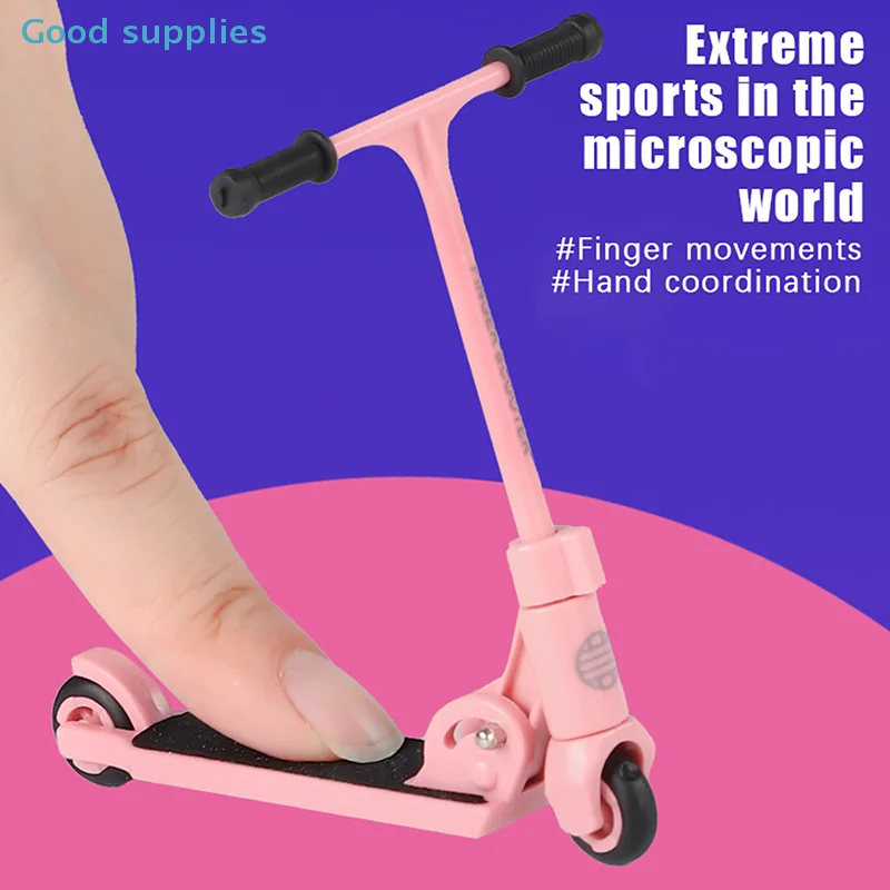 Finger Skateboards Fun Fingertip Movemet Kids Kick Scooter Finger BMX Foldable T-type Finger Scooter With Brake Educational Toys