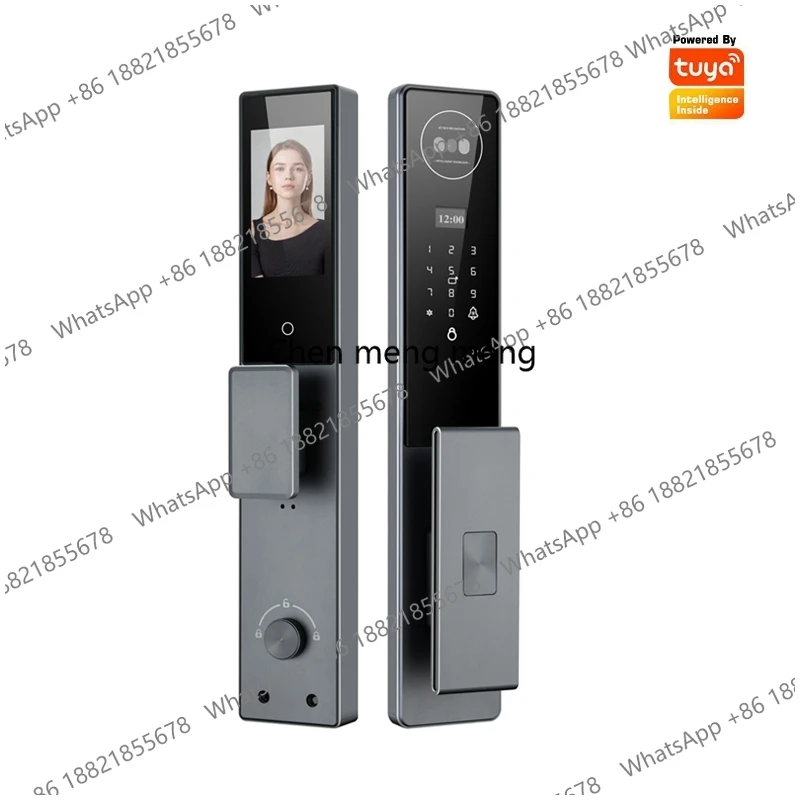 3D Face Recognition Eye Remote Electronic Capture Intelligent Password Anti-theft Tuya Wifi Fingerprint Smart Door Lock