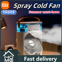 Xiaomi Portable 3 In 1 Fan Air Conditioner Car Household Small Air Cooler LED Night Lights Humidifier Air Adjustment Home Fans