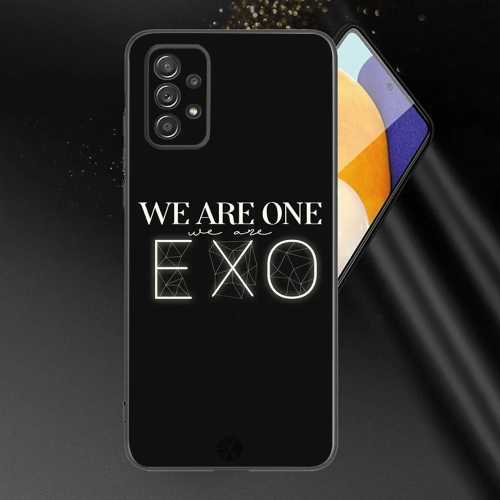 Korea Kpop-E-EXO Phone Case For Samsung Galaxy A13,A21s,A22,A31,A32,A52,A53,A71,A80,A91 Soft Black Phone Cover