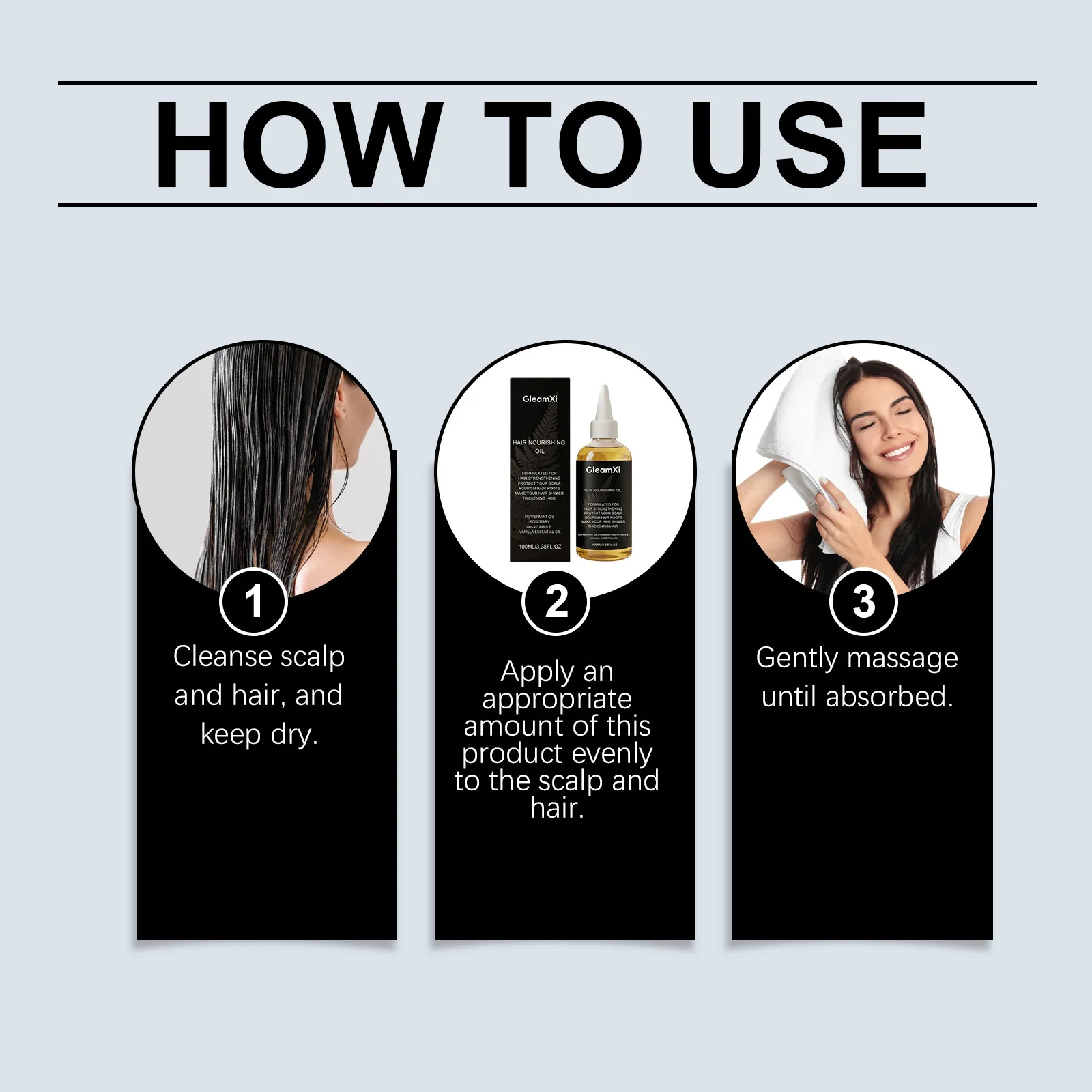 Nourishing Hair Oil Reduce Breakage Anti Hair Loss Strengthen Hair Follicles Repair Damaged Hair Soothing Moisturizing Hair Care
