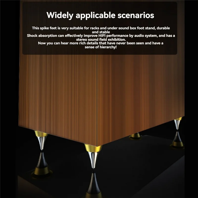 Speaker Isolation Spike Feet Stand Damper Cone For Hifi Audio Turntable Recorder AMP-N35R