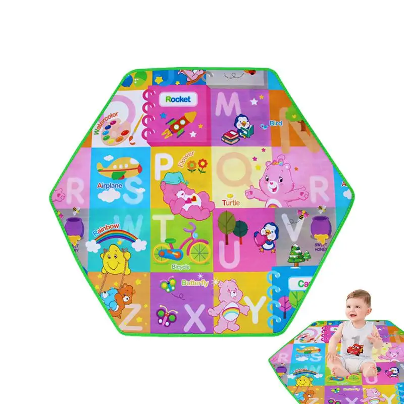 Infant Crawling Play Mat Hexagon Educational Elastic Soft Anti-Slip Waterproof Shockproof Baby Carpet For Children Girls Boys