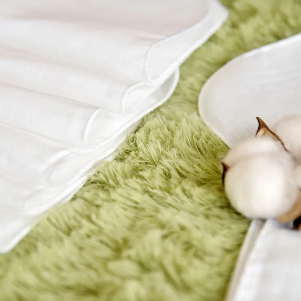 5Pcs Cotton Handkerchief Premium Quality Simple Design for Comfortable Reusable Washable DIY Art Noserag Accessory