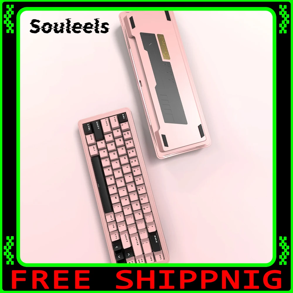 

Souleels SE68 Magnetic Switch Keyboard Wired Mechanical Keyboard 8000Hz RT0.001mm Aluminium Alloy Gaming Keyboards PC Accessory
