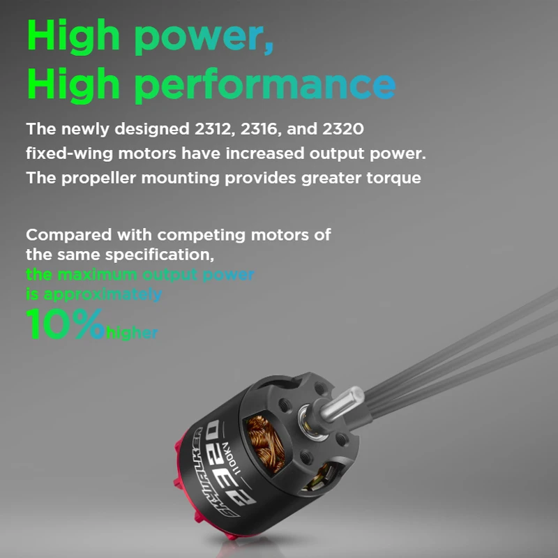 NEW Hobbywing SkyWalker 2312 2316 2320 Brushless Motor 860/980/1250/1400/2450KV 3-4S Lipo For RC FPV Airplane Fixed-wing Motors