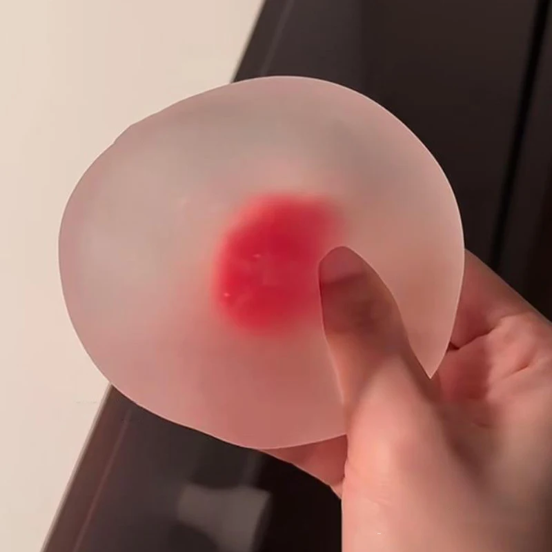 Jouets à presser Mochi aux fraises, 1 pièce, soulage le Stress et le évent, jouet anti-Stress à rebond lent pour amis