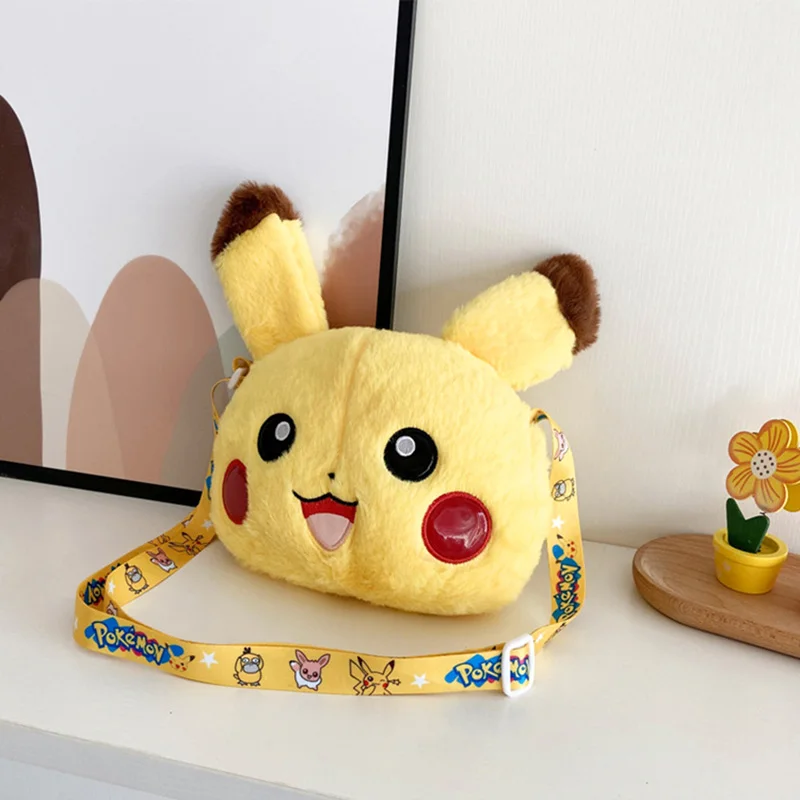 Pokemon Anime Pikachu Plush toy Backpack Pokeball ball pocket monster Dolls Children Messenger Bag Boy Girl Coin Purse Gift