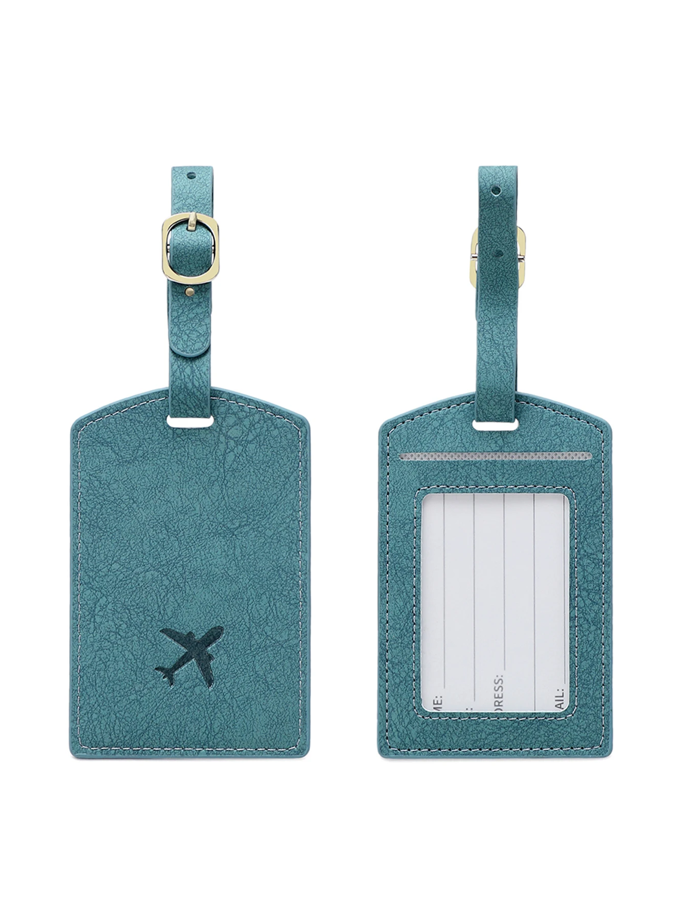 1PC Anti-lostPULeather Luggage Tag Privacy Luggage Protector Case for Suitcases and Travel Bags Men and Women Travel Accessories