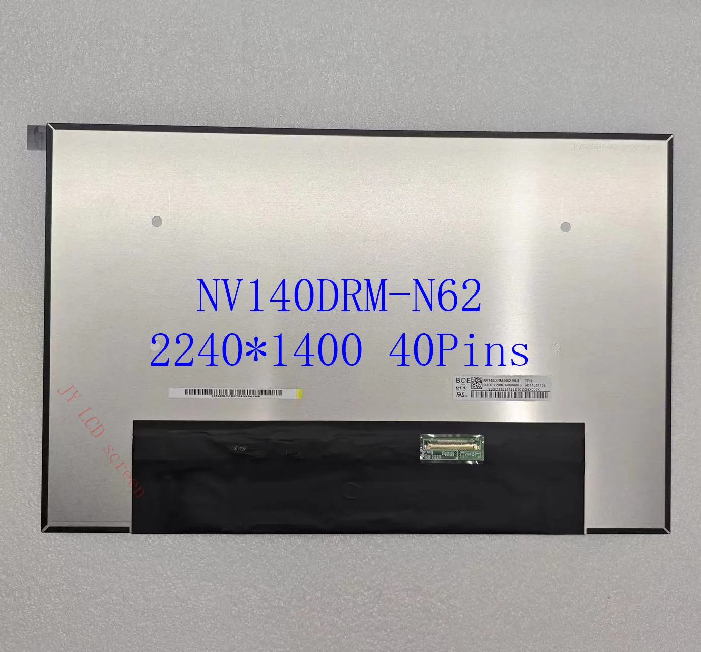 

NV140DRM-N62 16:10 2240*1400 EDP 40 PINS For ThinkBook14P G2 ACH 14.0'' Laptop LCD Screen Display Matrix Panel Replacement 100%s
