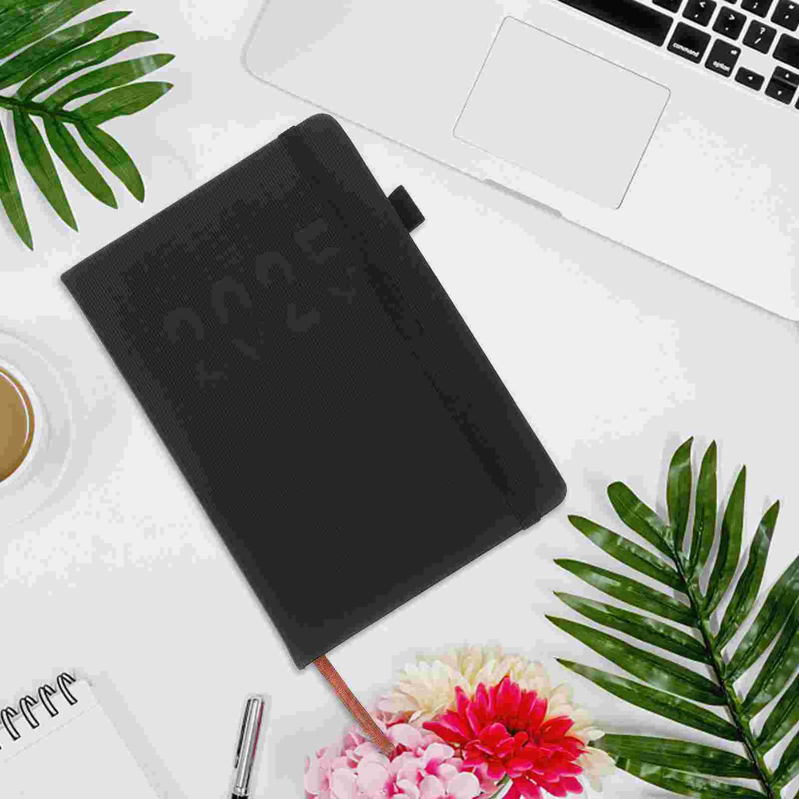 

Strap Schedule Book Note Pads Monthly Tabs for Planners during The Day Pen Holder