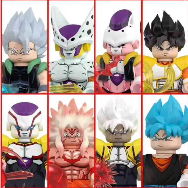 

WM6186 WM6183 WM6184 WM6185 Figurines Cartoon Series Characters Building Anime Action Figure Accessories Model Toys For Kids