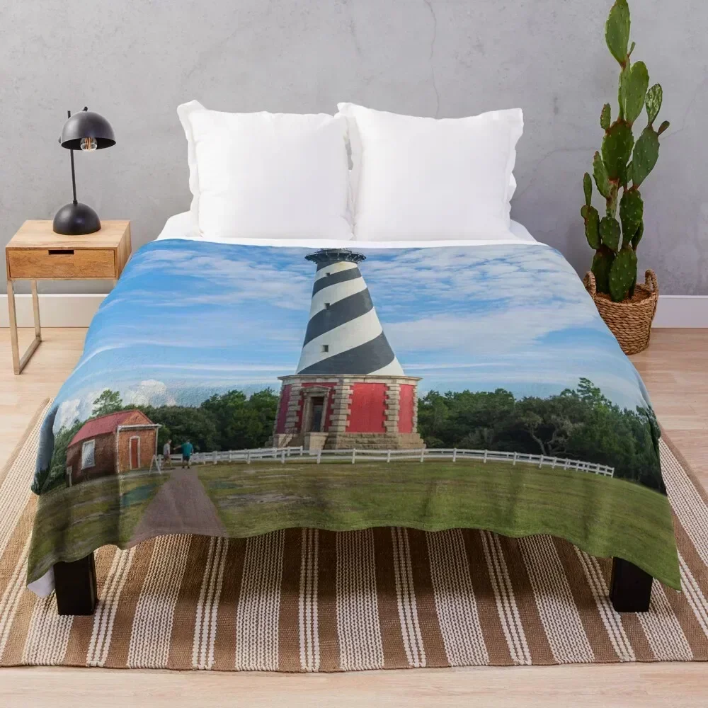 

Cape Hatteras Lighthouse Throw Blanket All Weather Soft Throw Blanket for Sofa