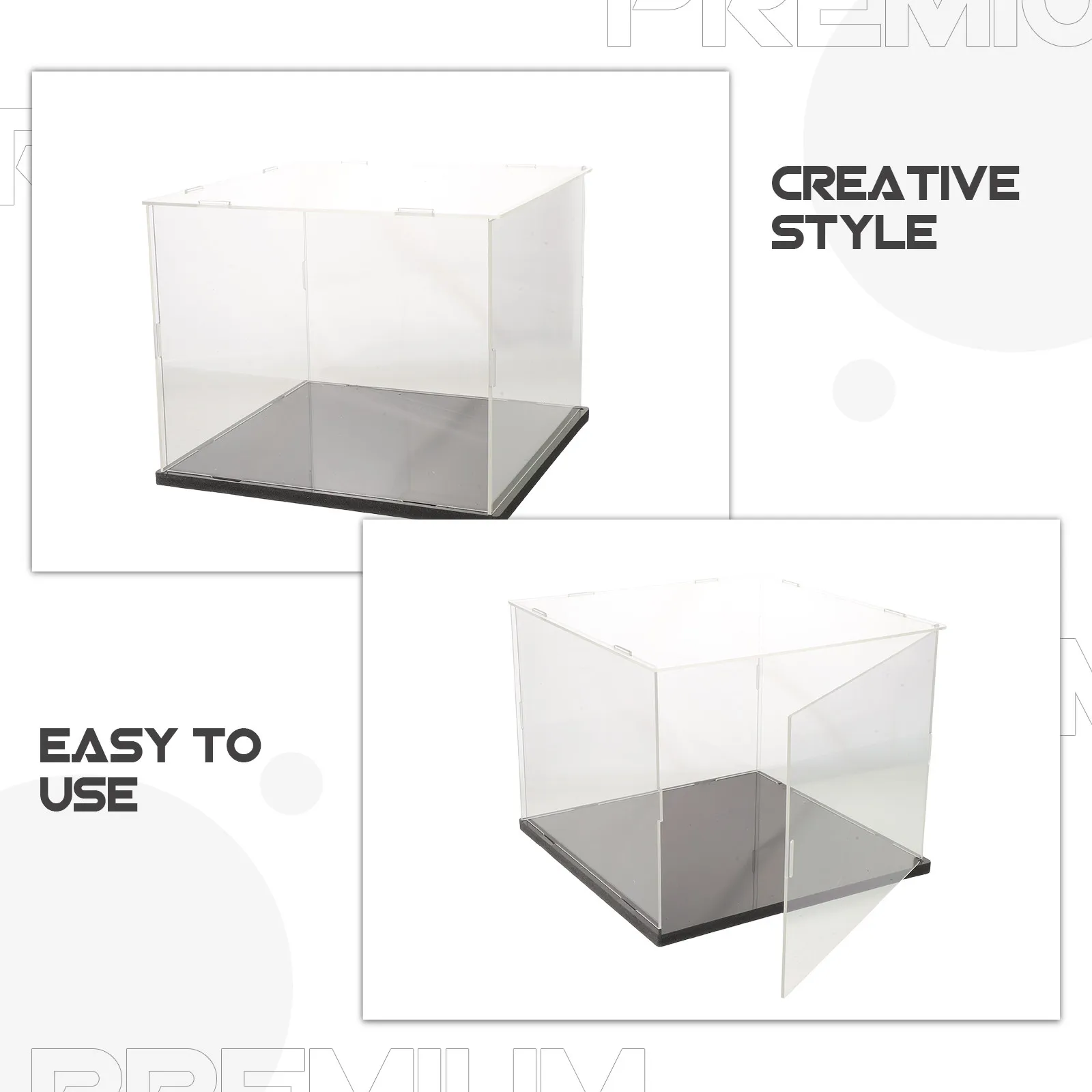 Digital Scale Windproof Cover 10.4x10.4x8.5 Clear Protective Shield Jewelry Workshop Lab Kitchen Weighing Scale Windproof Box view 3