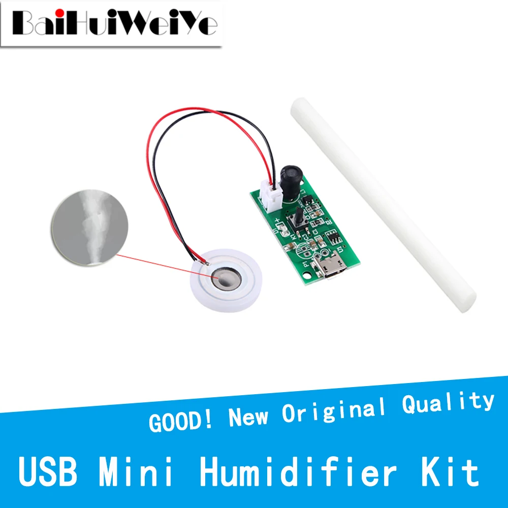 USB Mini Air Umidificador DIY Kits, Névoa Criador e Driver Placa de Circuito, Fogger Atomização, Filme Atomizador Folha, Mini oscilante