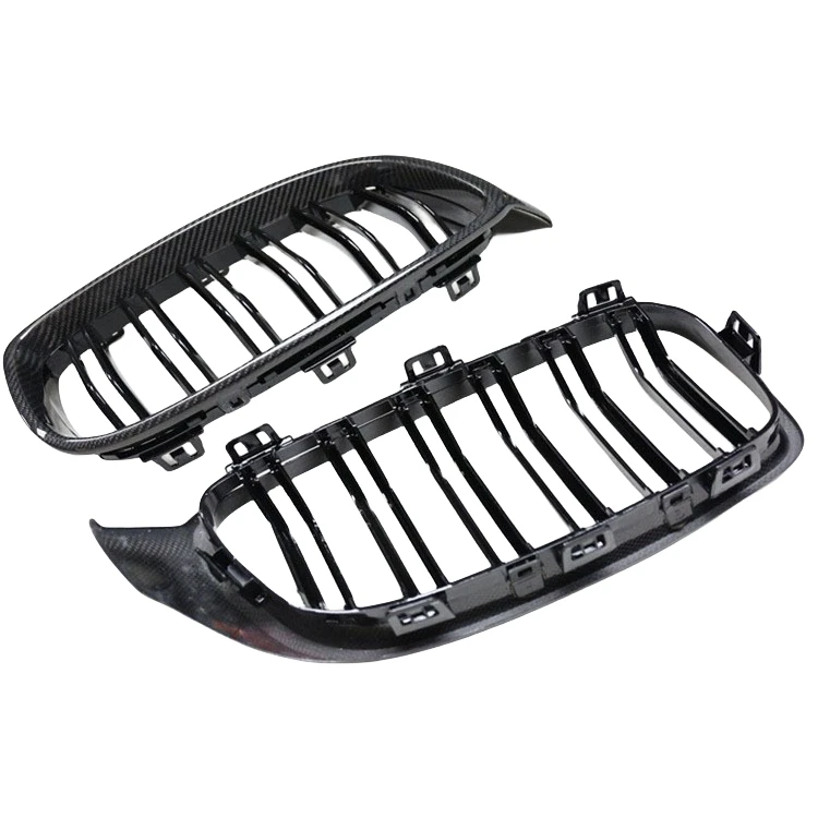 

For M4 F82/32/33/36/83 2013-2020 Carbon Fiber Front Bumper Grille Frame Cover Center Grille Front Air Intake Duct Front Vent