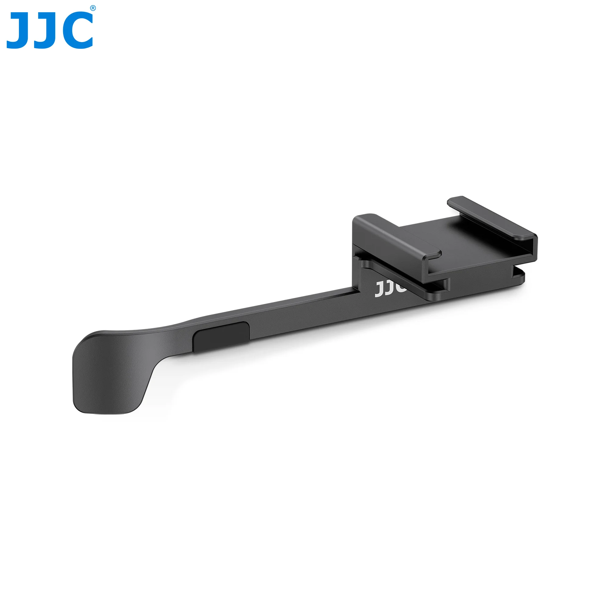 JJC Upgrade Daumengriff für Fujifilm X Hälfte mit Kaltschuhhalterung, LED-Licht, Mikrofon, Fuji X halbe Daumenauflage