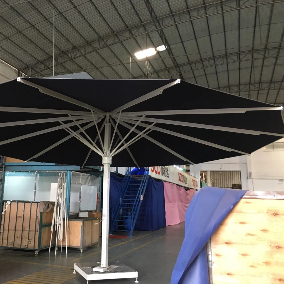 jj-Square & Round Umbrella Waterproof Cafe Restaurant Large Space 7*7 Starlight Umbrella