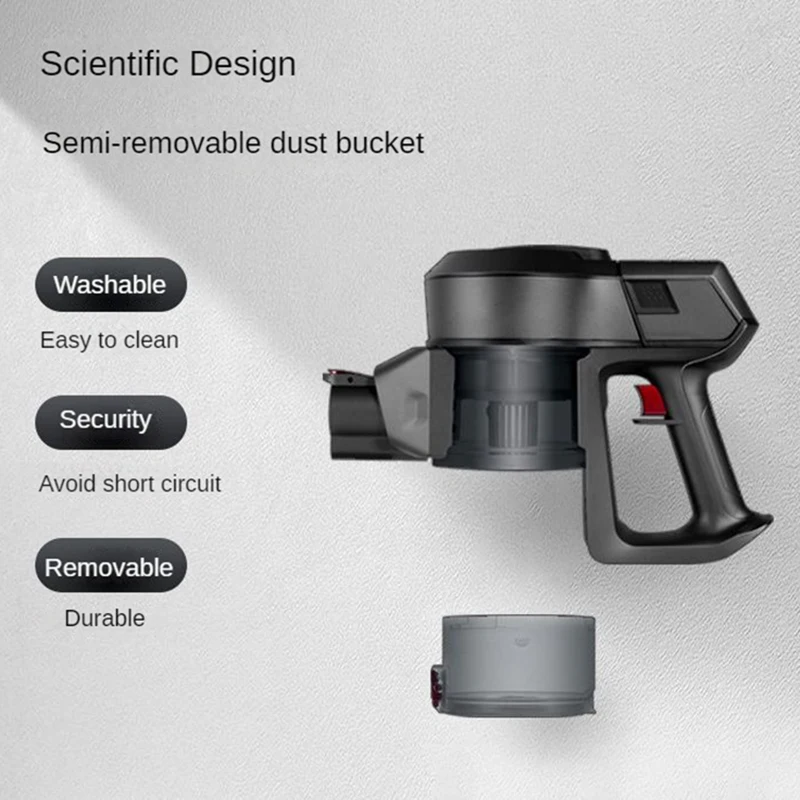 Handheld Vacuum Cleaner Wireless 23kPa Powerful Suction 200W Big Power Motor LED Lighting 40Mins Runtime Carpet Cleaner For Home