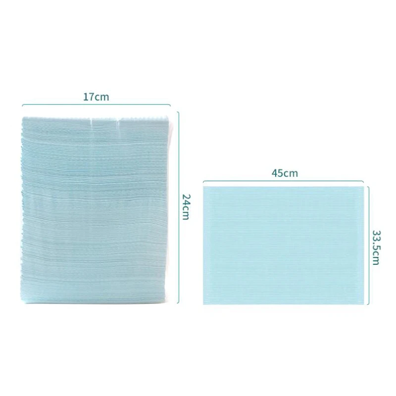 125pcs Disposable Clean Pad For Tattoo Bibs Non-woven Fabric Table Covers Clean Patient Dental Napkins Tattoo Nail Art Accessory
