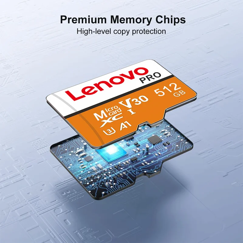 Lenovo Mini SD Flash Memory Card 512GB Micro TF SD Card 256GB Video Monitoring TF Card 128GB 64GB For Phones Drone Camera view 5