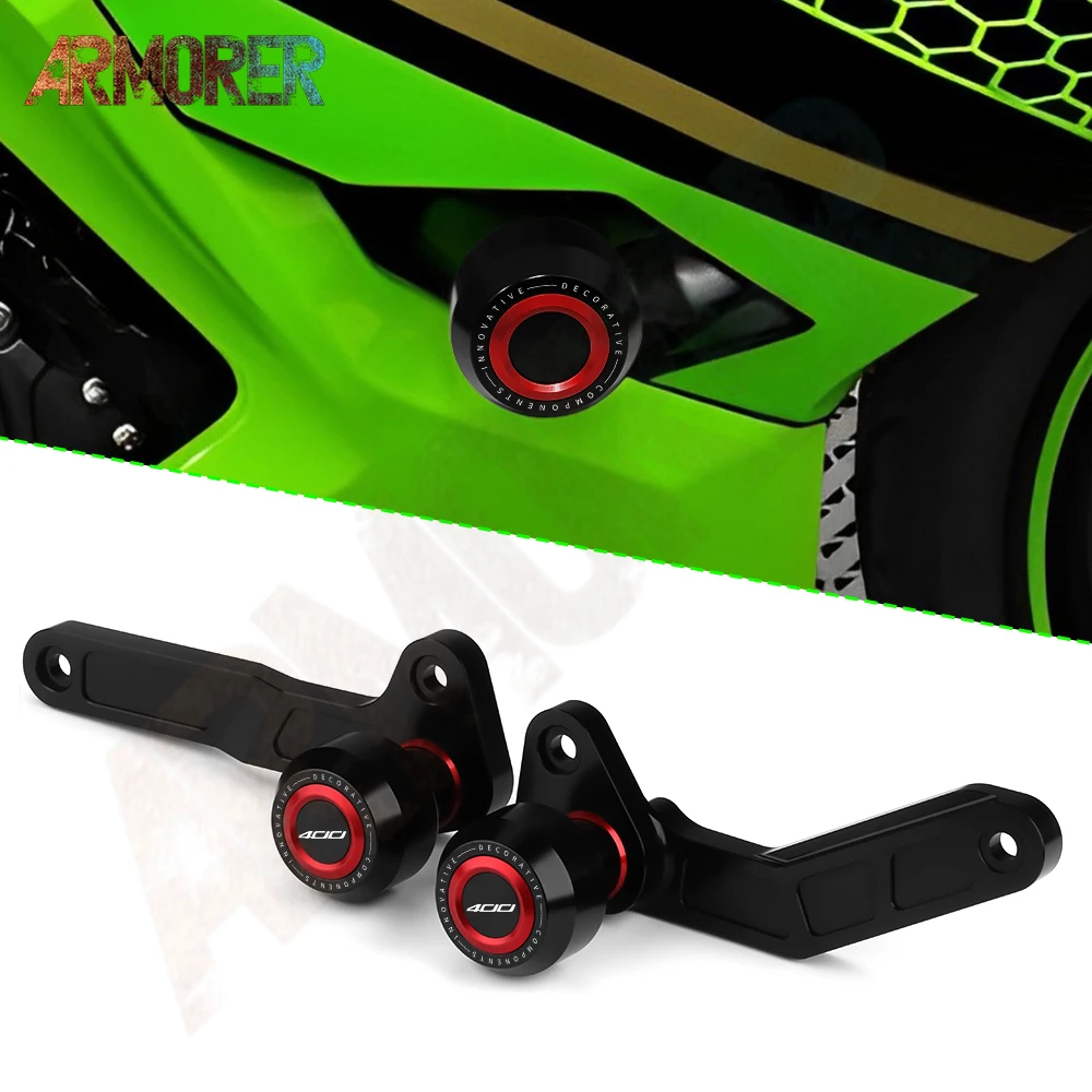 

Motorcycle Accessories CNC Frame Slider Fairing Falling Protector Crash Guard For Kawasaki Nin-ja 400 N inja ni-nja400 NIN JA