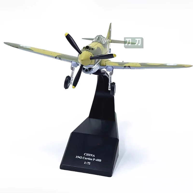 

Diecast 1:72 Scale American P-40B fighter Alloy Finished Aircraft Simulation Model Static Decoration Souvenir Gift For Adult Boy