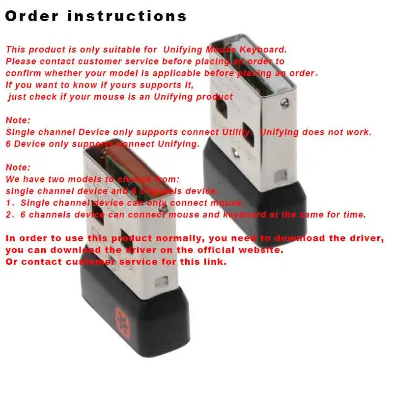 Unifying USB อะแดปเตอร์เครื่องรับสัญญาณ Dongle ไร้สายสําหรับเมาส์คีย์บอร์ดเชื่อมต่อ 6 อุปกรณ์สําหรับ MX M905 M950 M505 M510