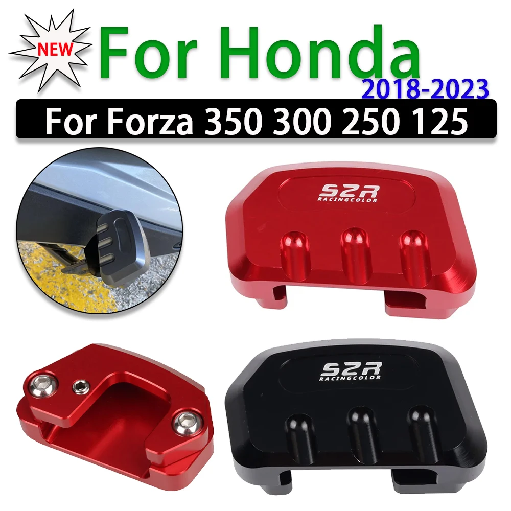 

For Honda FORZA 350 300 250 125 FORZA350 Forza300 Accessories Center Stand Plate Pad Extension Centerstand Foot Kick Enlarger