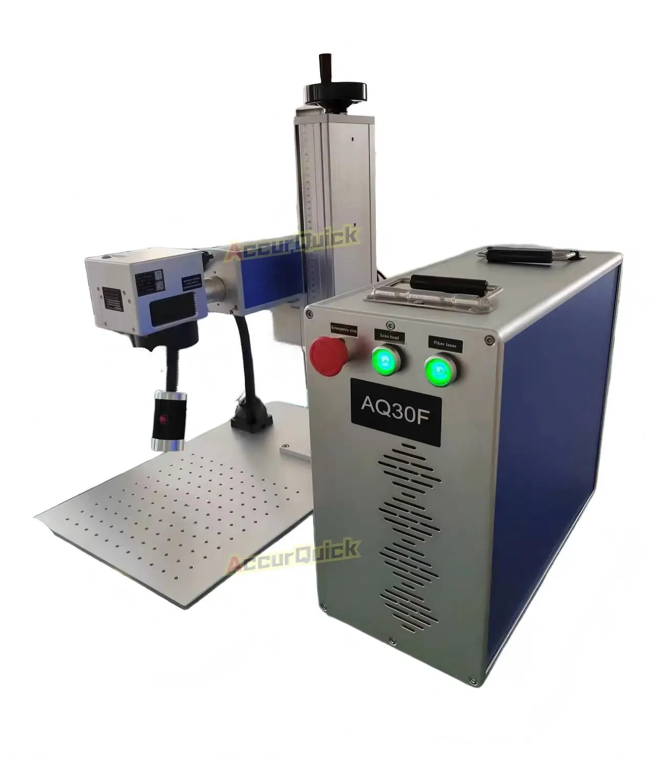 AccurQuick 20W Fiber Laser Marking Machine Metal Fiber Laser Marker with Raycus/JPT Fiber Laser