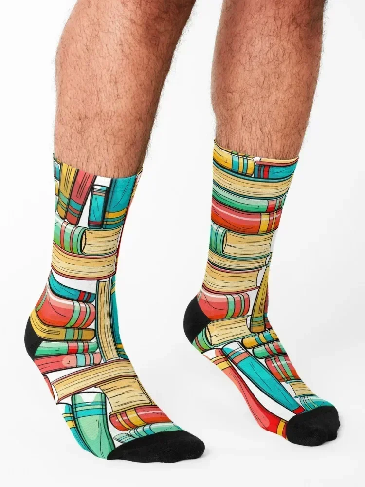 books all over print Socks custom sports Stockings compression custom Hiking boots Male Socks Women's