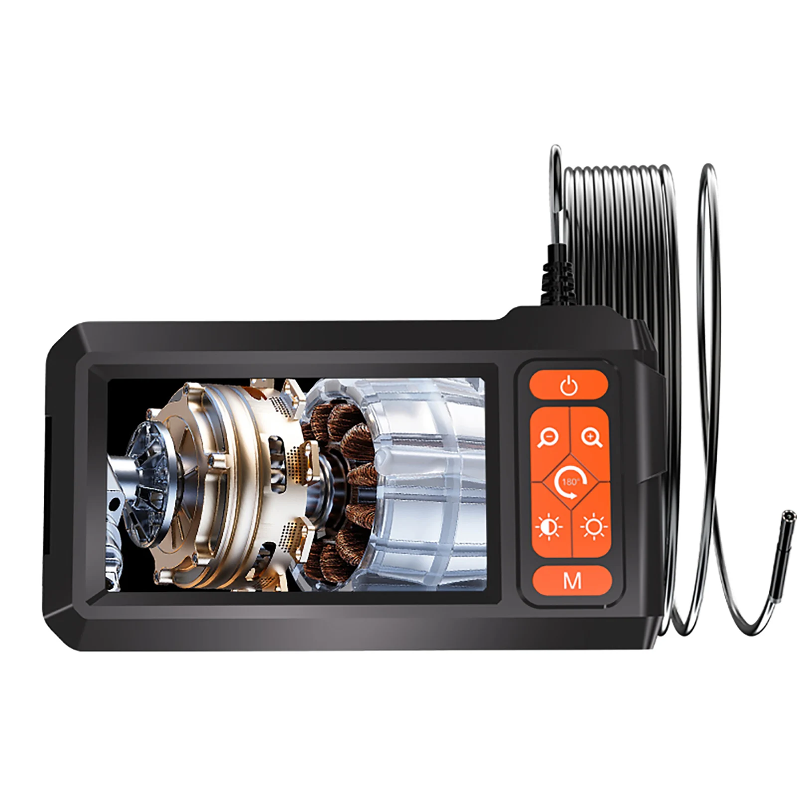 Industrial Endoscope Camera 4.3 " HD 1080P Car Inspection Borescope IP67 Waterproof Sewer Camera With LED  for Sewer Pipe HVAC