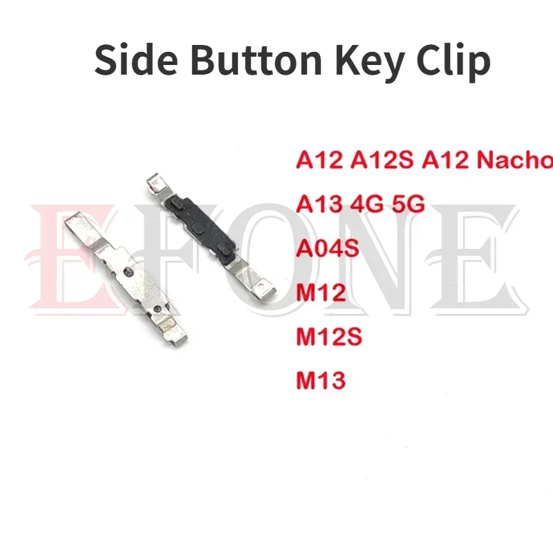 2 шт. для Samsung A15 A25 A12 A12s A12 A13 M12 M12S M13 Кнопка питания Боковой кронштейн для ключа с железным крючком Поддержка фиксированного зажима для ключа