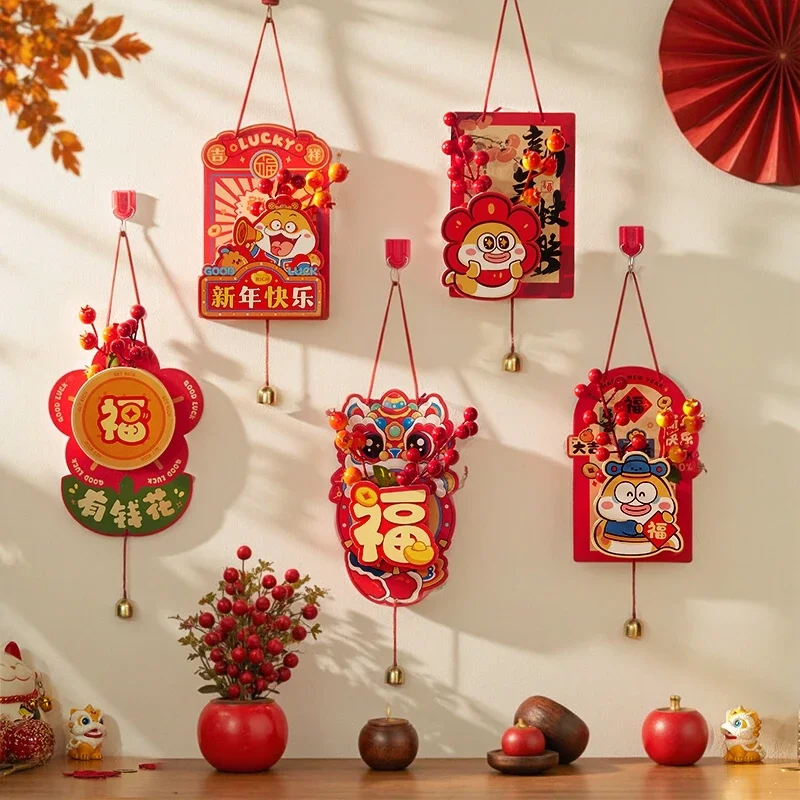 

New Year Decoration Spring Festival Year of The Snake Blessing Character Atmosphere Door Hanging 2025 Chinese New Year Pendant