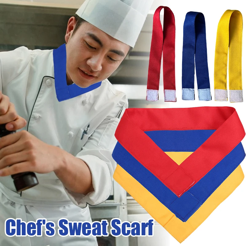 Chef Neck Tie Sweat Towel Neckerchief Scarf Home Kitchen Restaurant Hotel Waiter Sweat Towel Chef's Uniform Accessories