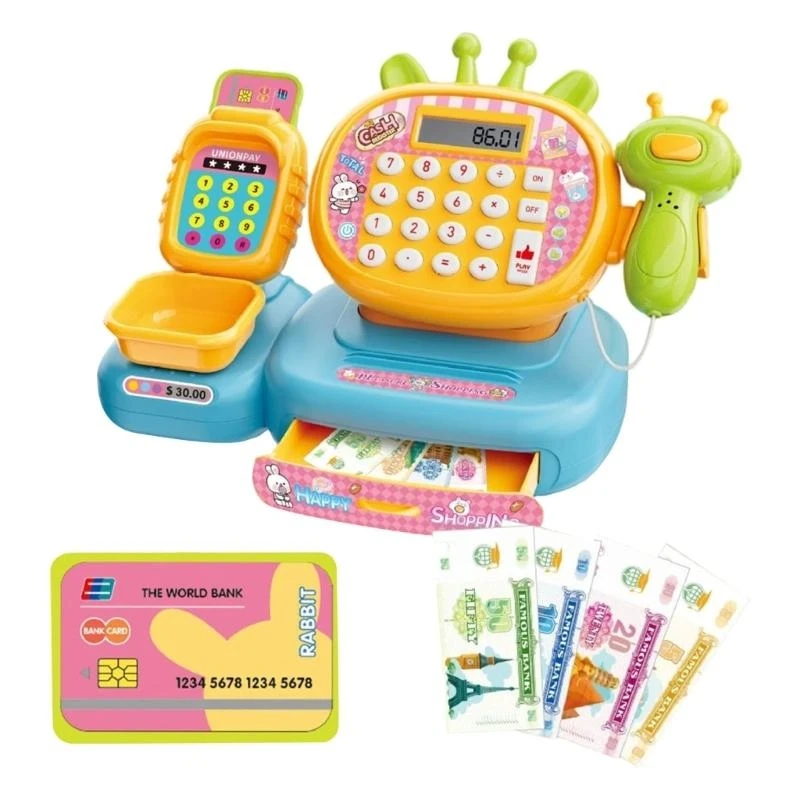 Multifunktionales Gedrücker -Registrierkasse Spielzeug ermutigen Zahlenfähigkeiten