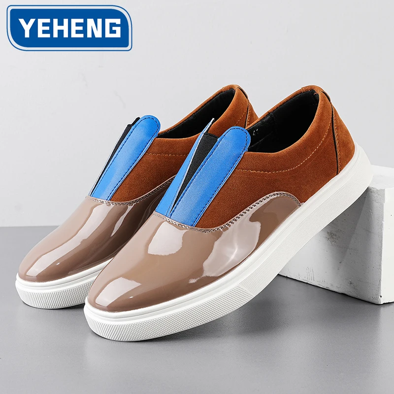 

Брендовые мужские повседневные лоферы, дизайнерская повседневная деловая кожаная обувь в британском стиле, модная удобная дорожная обувь для вождения, мужская обувь