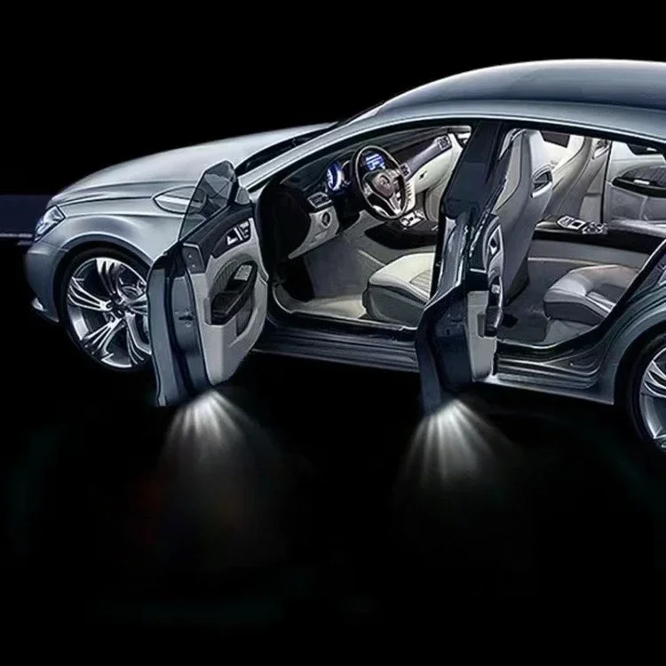 

2-х шт. светодиодные приветственные огни, проекционные огни с крыльями ангела, беспроводная установка, подходят для автомобильных компаний