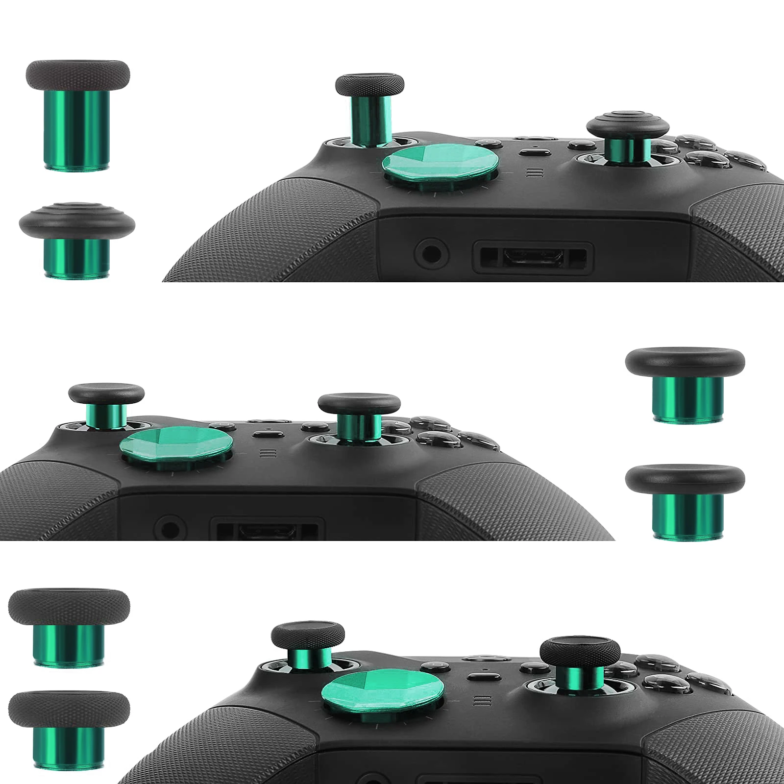 Imagem -02 - Metal Thumbsticks para Xbox One Elite Series Controlador Peças Acessórias Vara Analógica de Substituição Acessório Gaming Novo 13 em 1