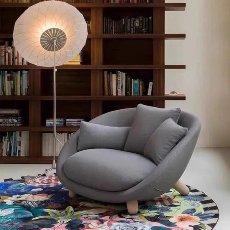 

Internet celebrity single sofa chair simple lazy recliner balcony leisure chair