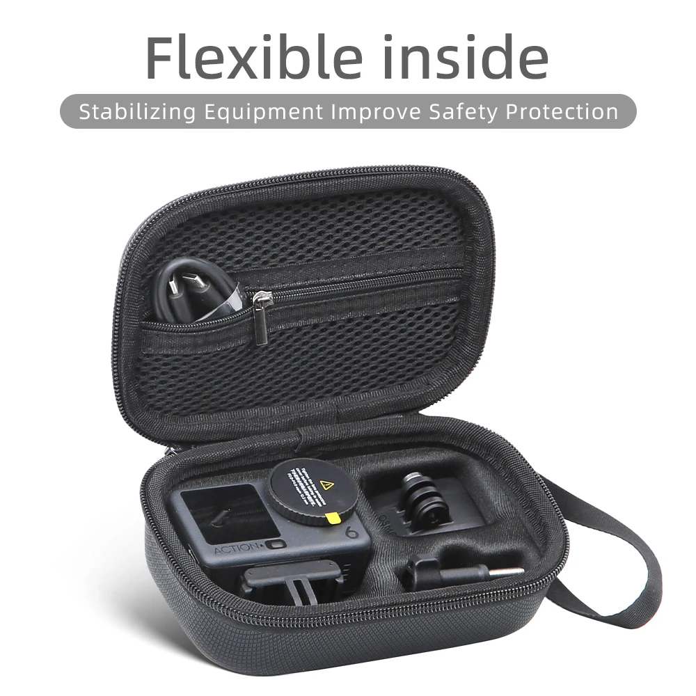 

Storage Case with Integrated Liner Structure for DJI ACTION 6 PU Storage Case