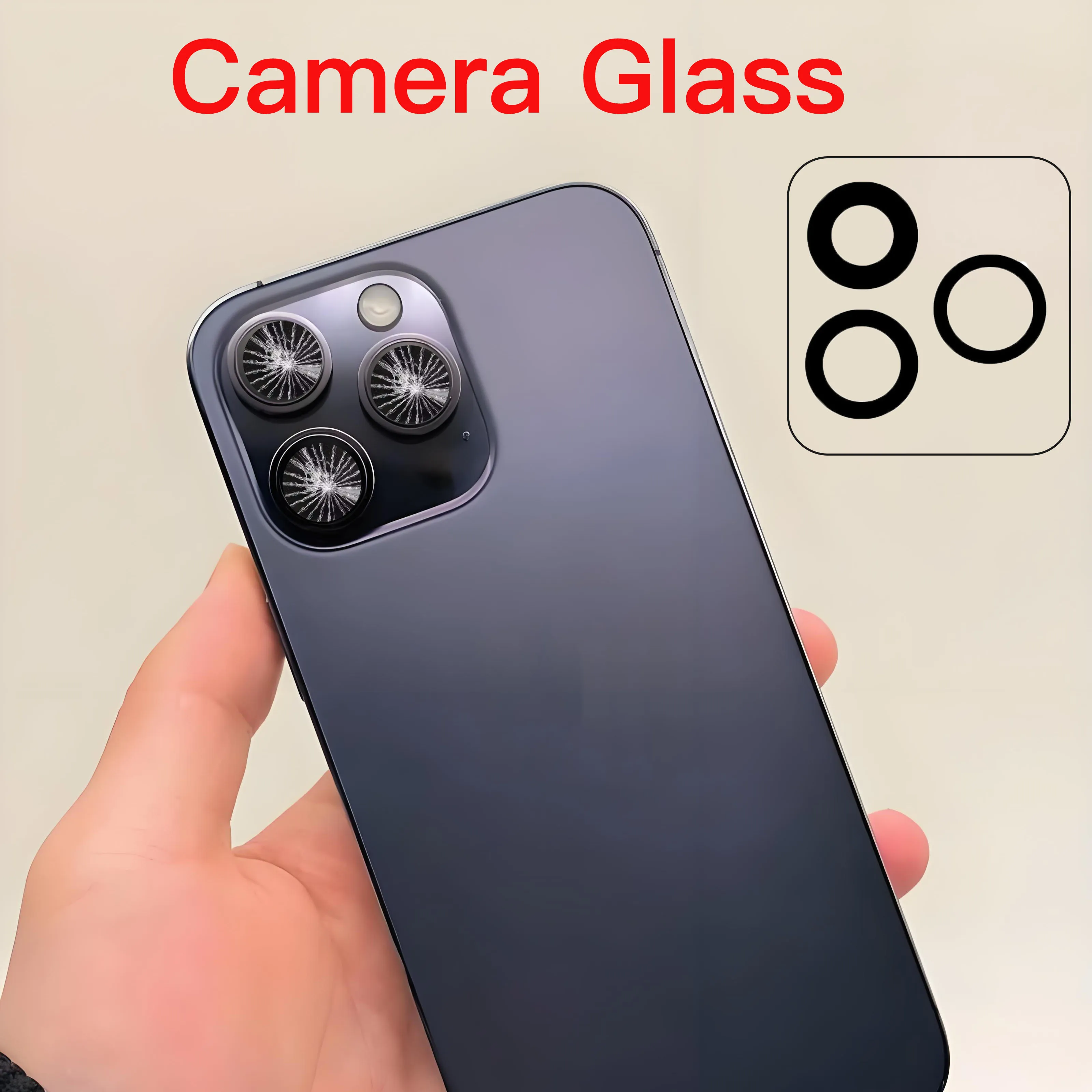 

Стекло задней камеры для iPhone 11 12 13 Mini Pro Max 6 6P 7 8 Plus, крышка объектива задней камеры с наклейкой 3 м