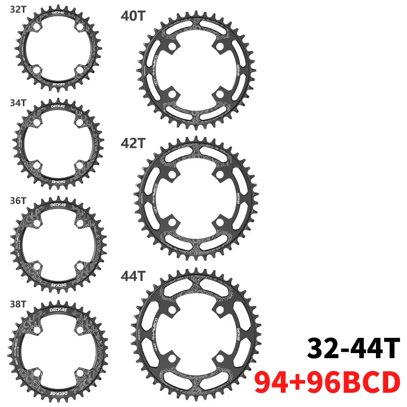 DECKAS 94+96 BCD bicycle chainwheel 32T 34T 36T 38T MTB bike Chainring mountain Crown Round Oval for M4000 M4050 GX NX X1 Crank